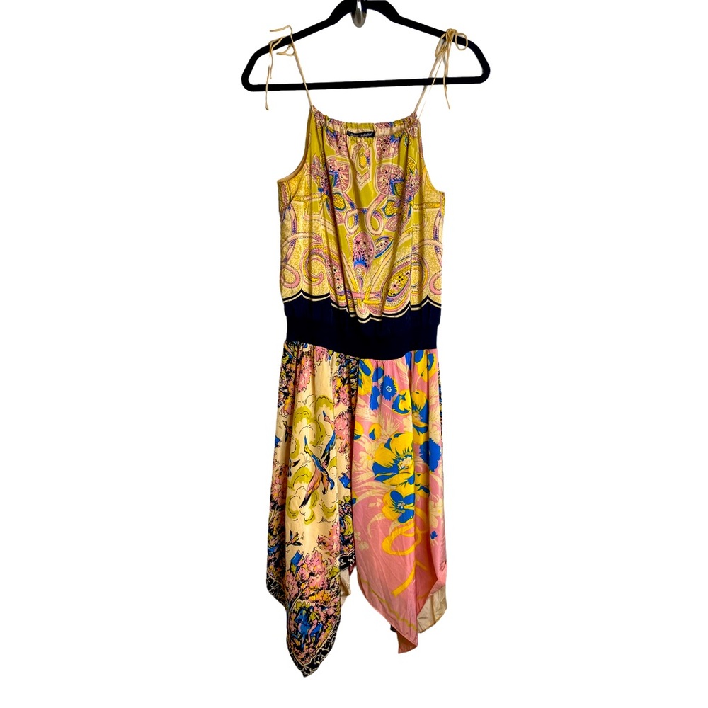 VINTAGE BETSEY JOHNSON Silk Floral Dress Size 6